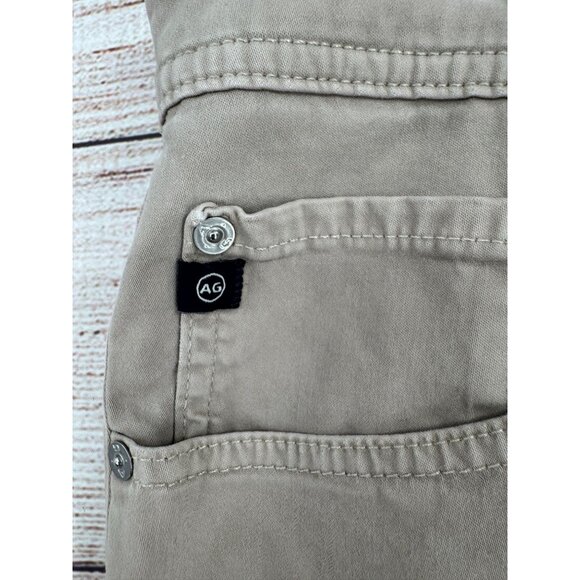 AG Adriano Goldschmied The Graduate Tailored Leg 5 Pocket Pants Mens 36x32 Khaki - Picture 6 of 14
